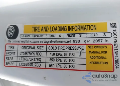 2022 Chevrolet Silverado 2500Hd 4Wd Long Bed Lt z USA, uszkodzony, nr VIN 1GC1YNEY1NF178884